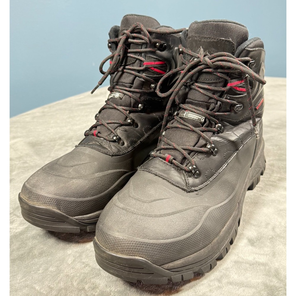 NortiV8 Mens Hiking Boots 10 Black Waterproof Insulated Thinsulate